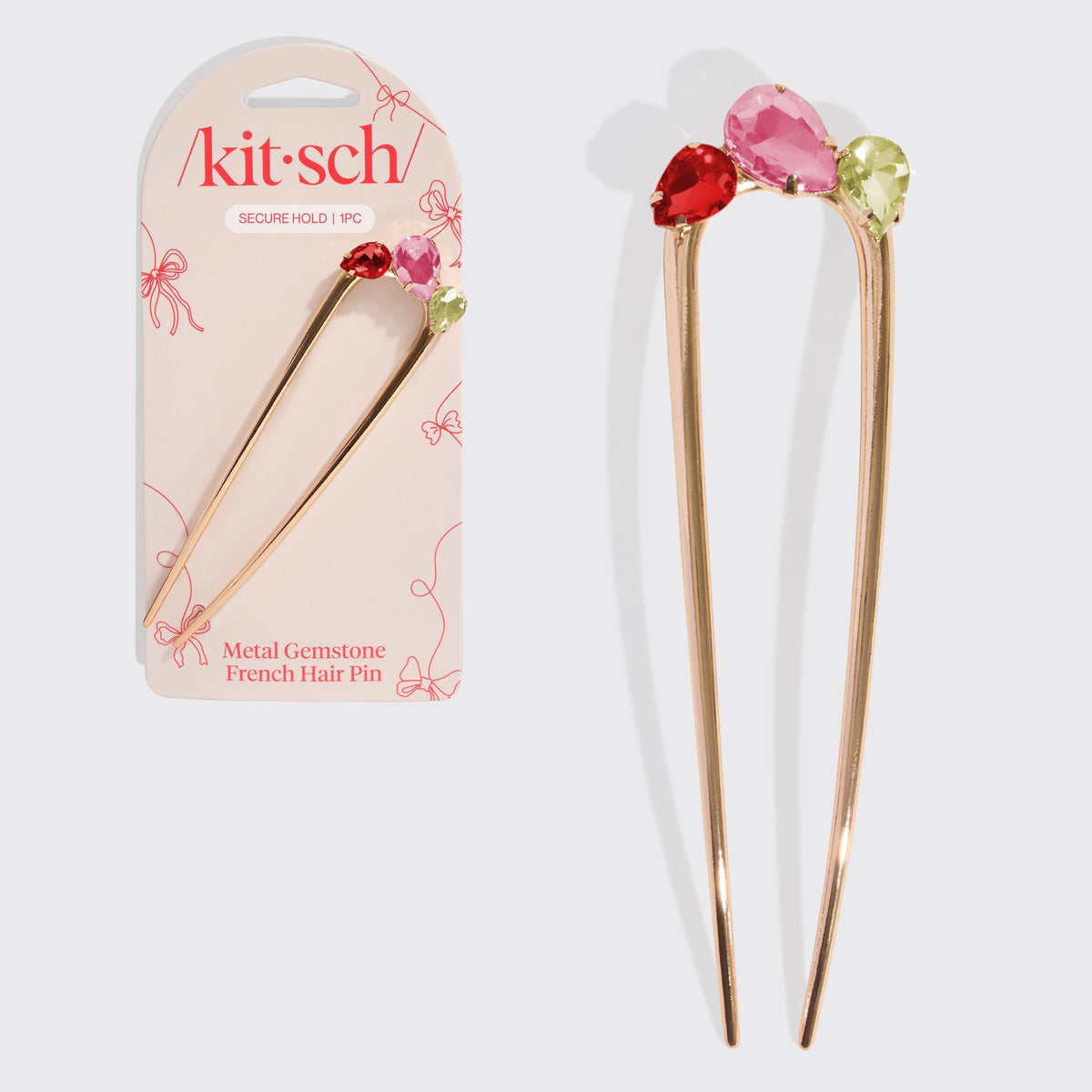 Gemstone French Hair Pin