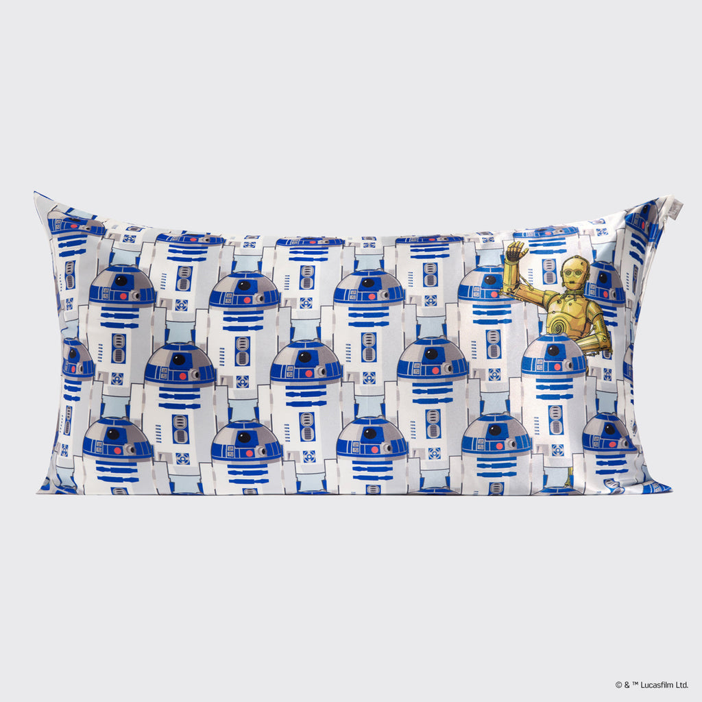 Star Wars™ & Kitsch Satin Pillowcase in R2-D2 & C-3PO 2 Pack - King