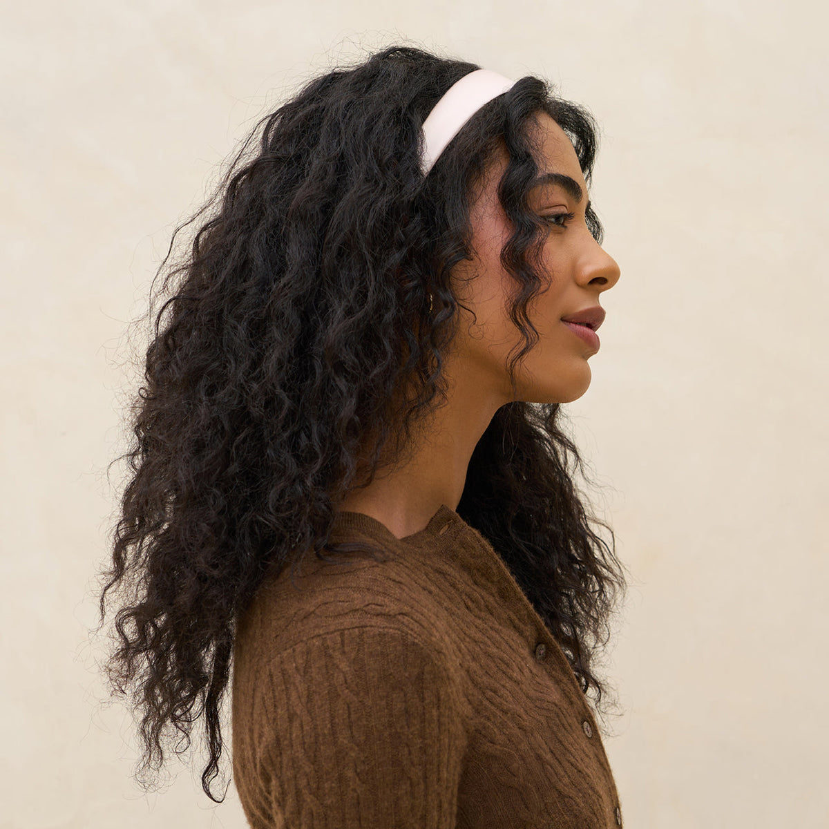 Cream & Camel Satin & Velvet Headbands