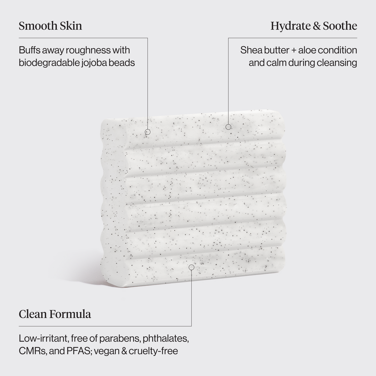 Jojoba Bead Exfoliating Body Wash Bar