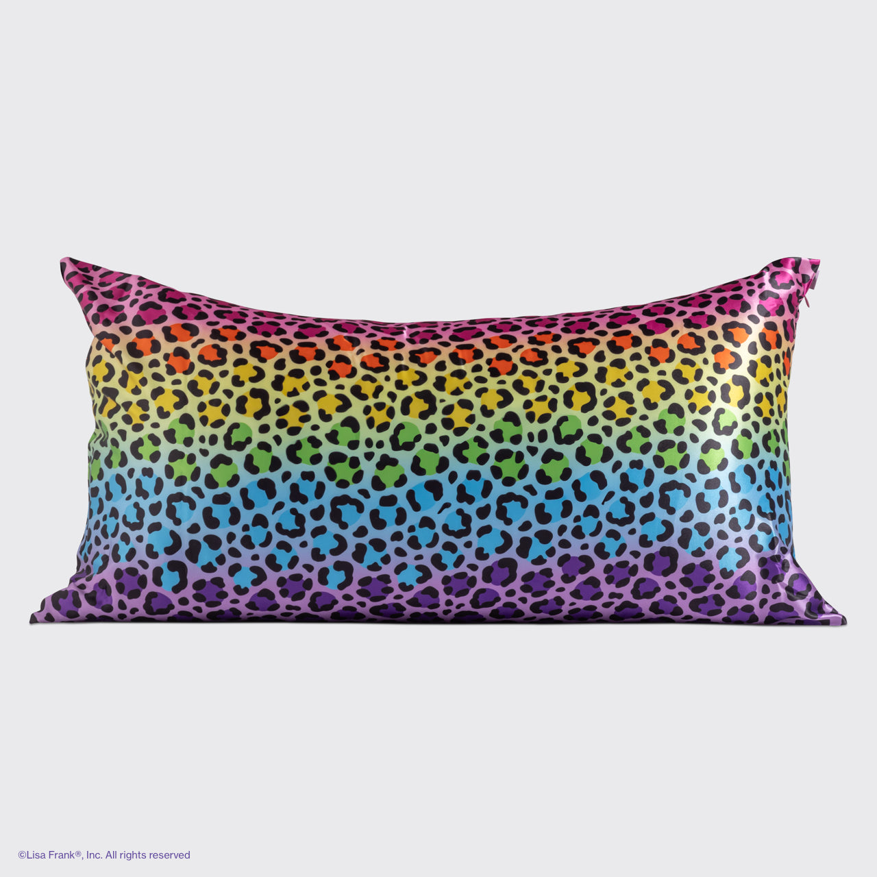 Lisa Frank x Kitsch Satin Pillowcase in Rainbow Leopard 2 Pack - King