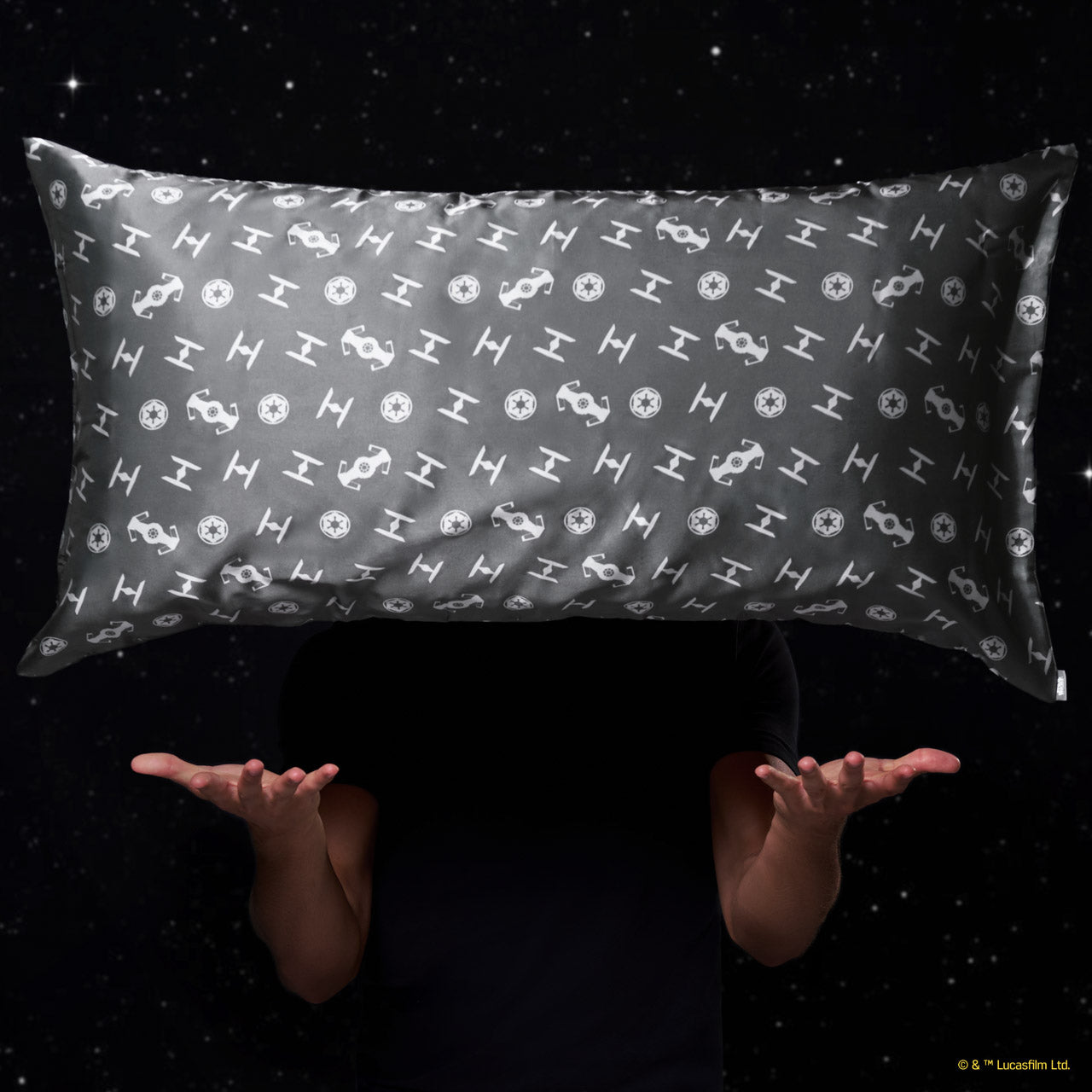 Star Wars™ & Kitsch Satin Pillowcase in Galactic Empire 4 Pack - King