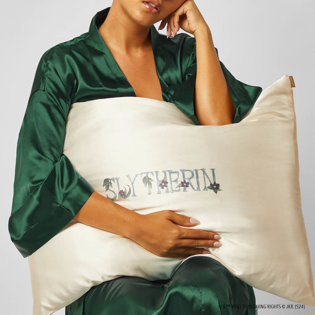 Kitsch x Harry Potter Satin Pillowcase in Slytherin 2 Pack - King