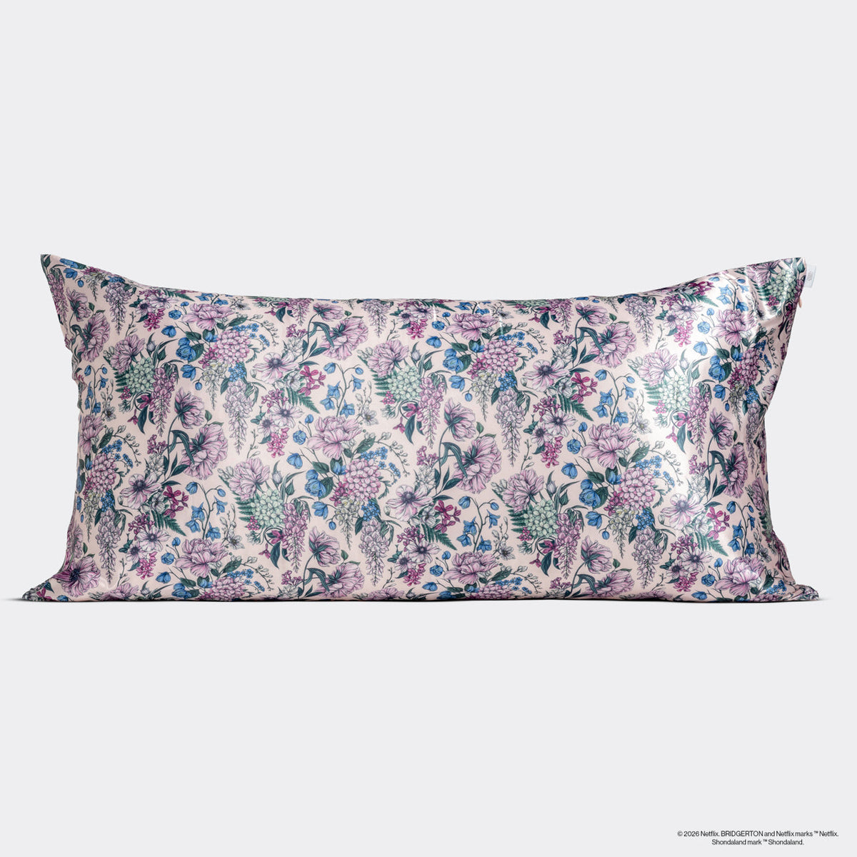Bridgerton x Kitsch Satin Pillowcase in Wisteria - King