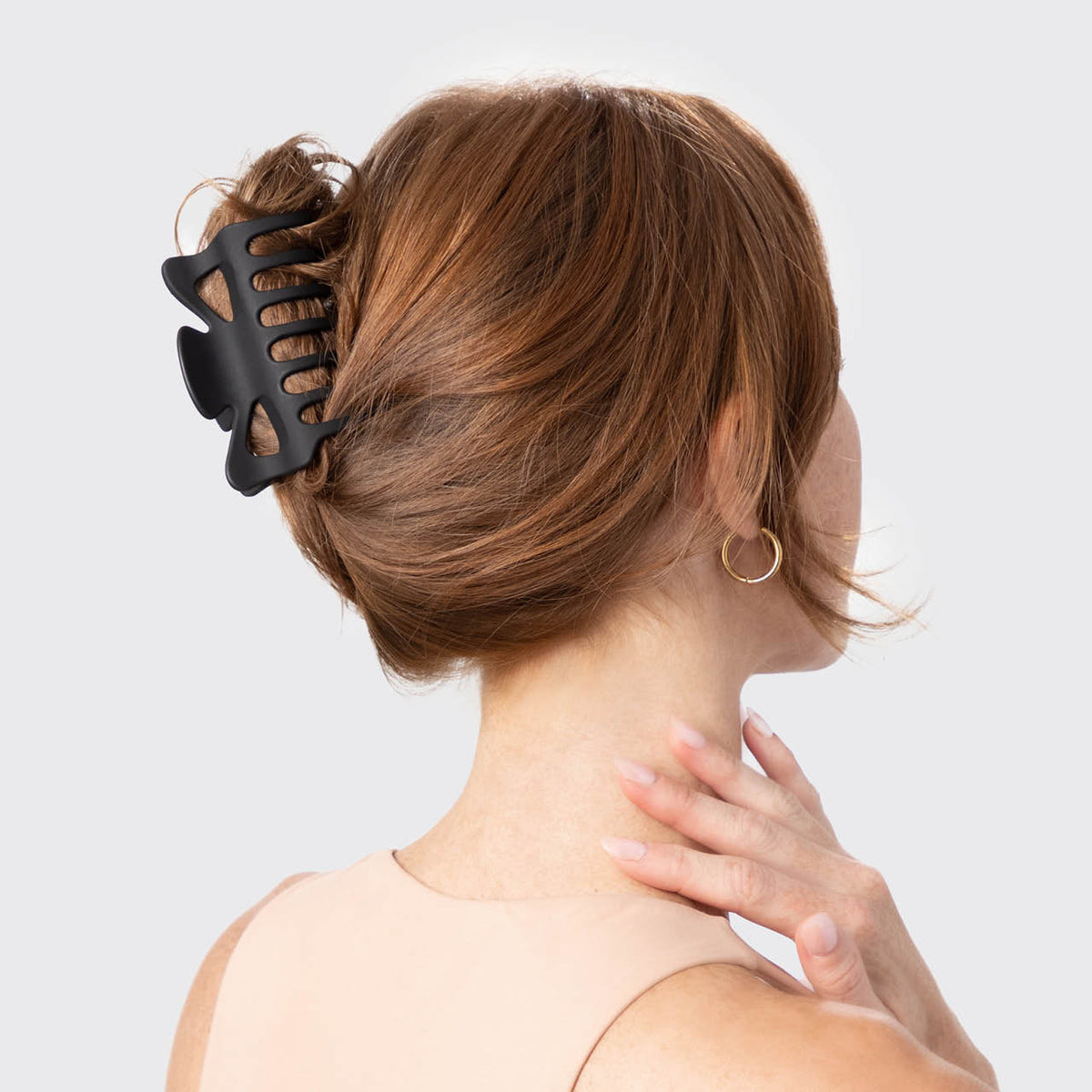 Black & Tort Claw Clips 2pc Set - Large