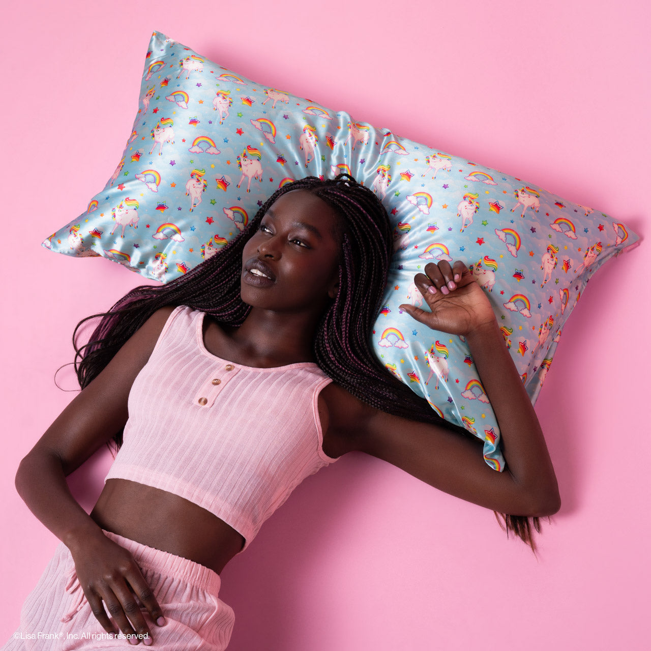 Lisa Frank x Kitsch Satin Pillowcase in Markie™ 2 Pack