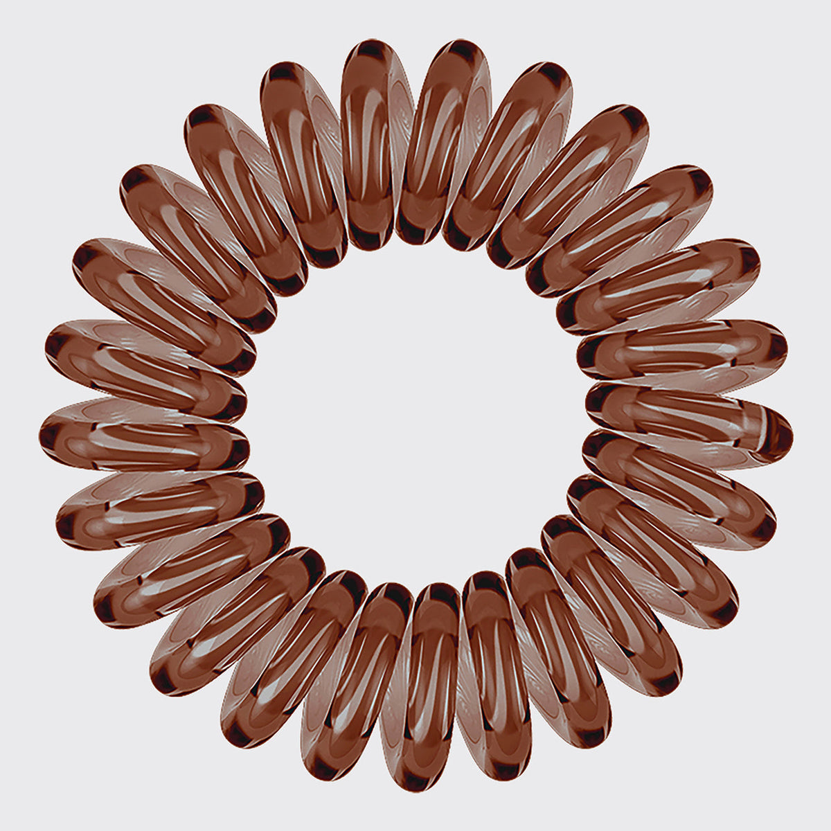 Brunette Spiral Hair Ties 8pc Set