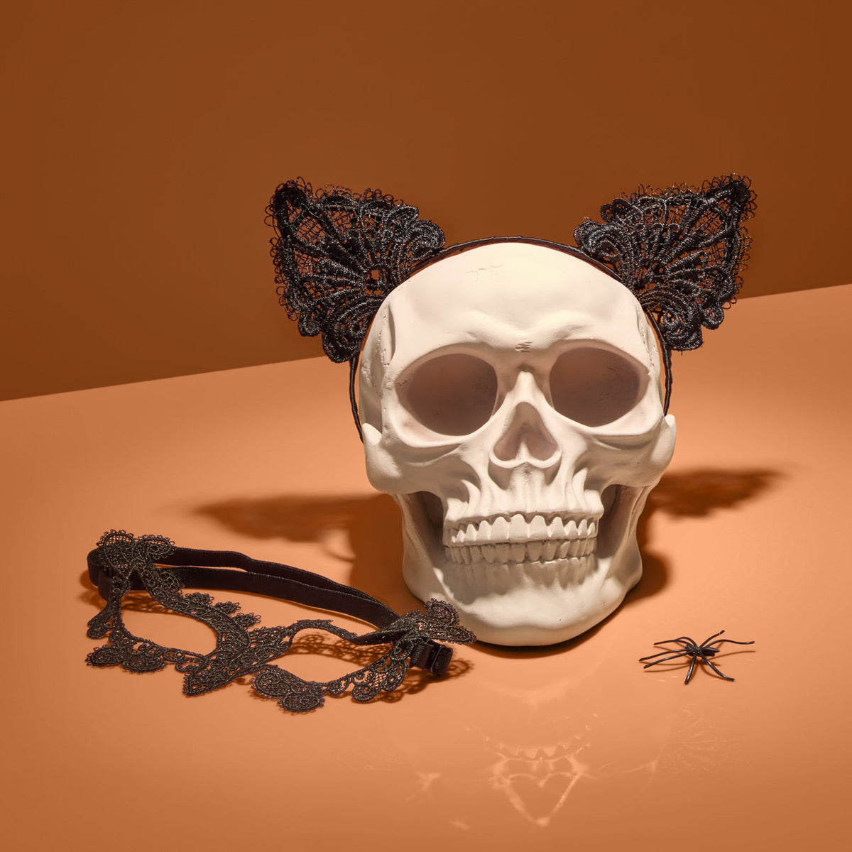 Black Cat Lace Headband & Mask