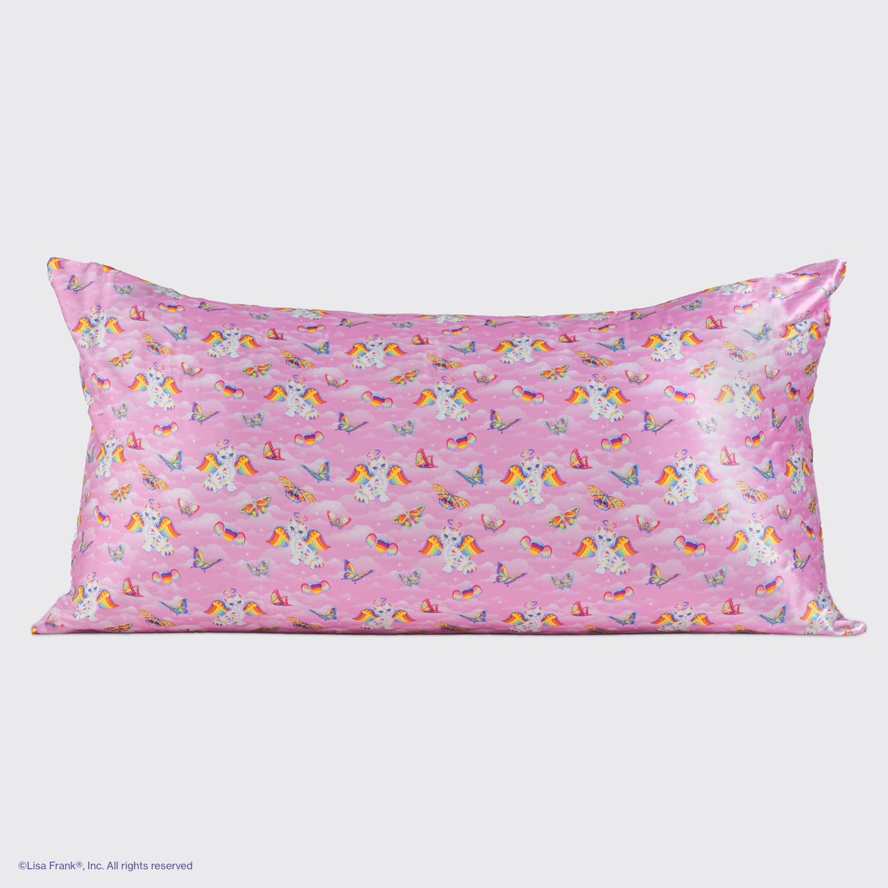 Lisa Frank x Kitsch Satin Pillowcase in Angel Kitty™ 2 Pack - King
