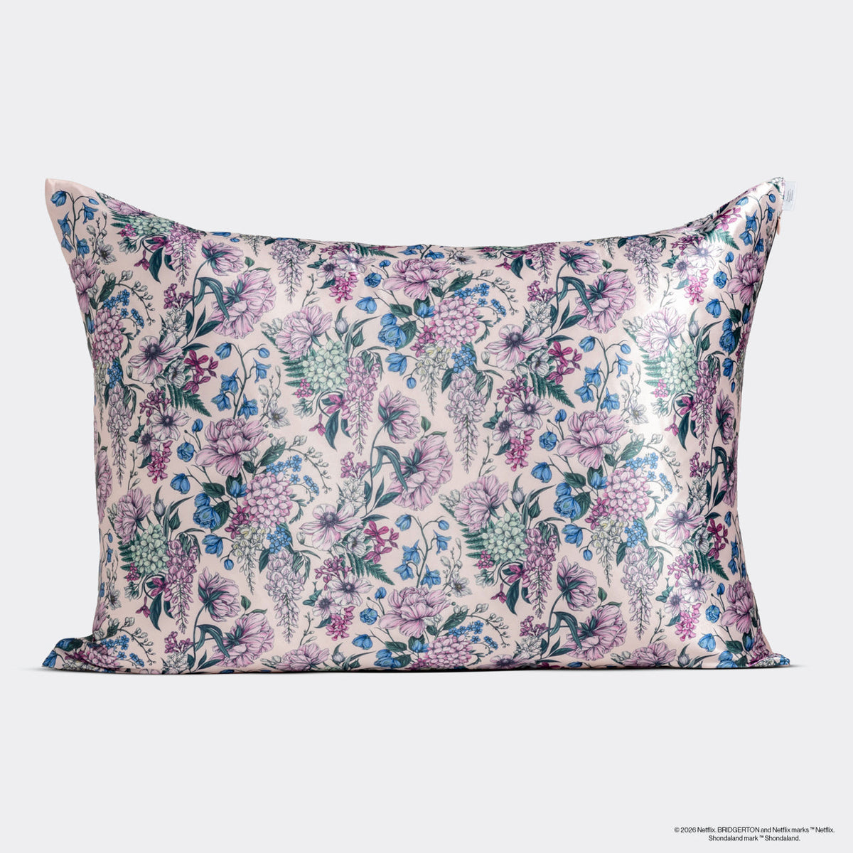 Bridgerton x Kitsch Satin Pillowcase in Wisteria