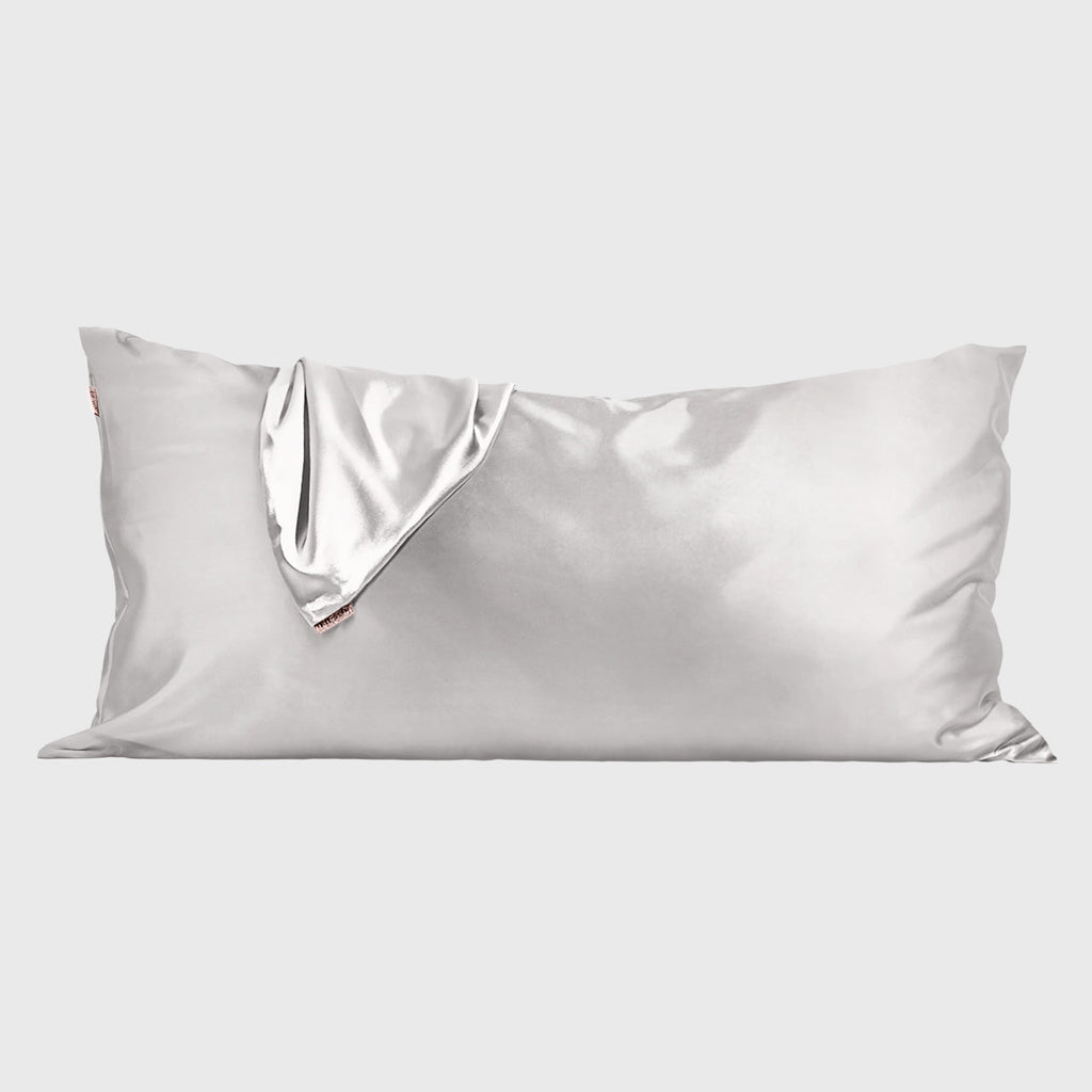 Satin Pillowcase in Silver 2 Pack - King