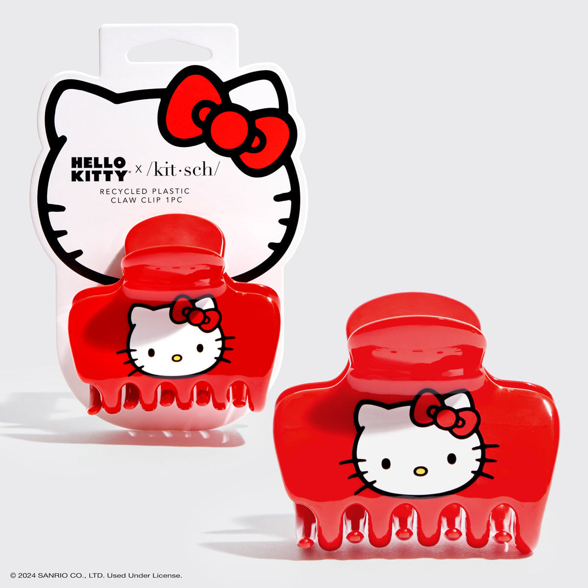 Hello Kitty x Kitsch Recycled Plastic Claw Clip - Kitty Face