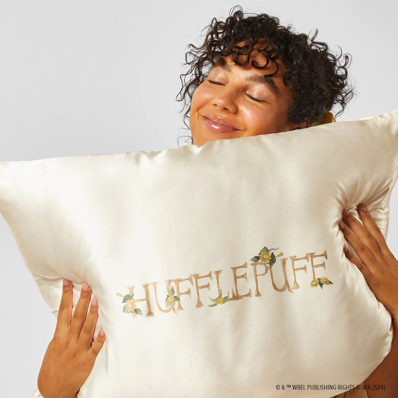 Kitsch x Harry Potter Satin Pillowcase in Hufflepuff 2 Pack - King